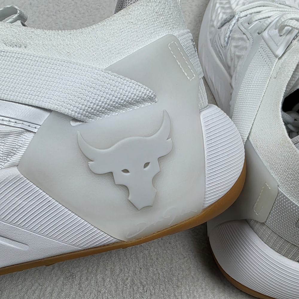 Under Armour Project Rock 6 Men's Shoes Size 12 White Gum Bottom Gym Training - Picture 7 of 12